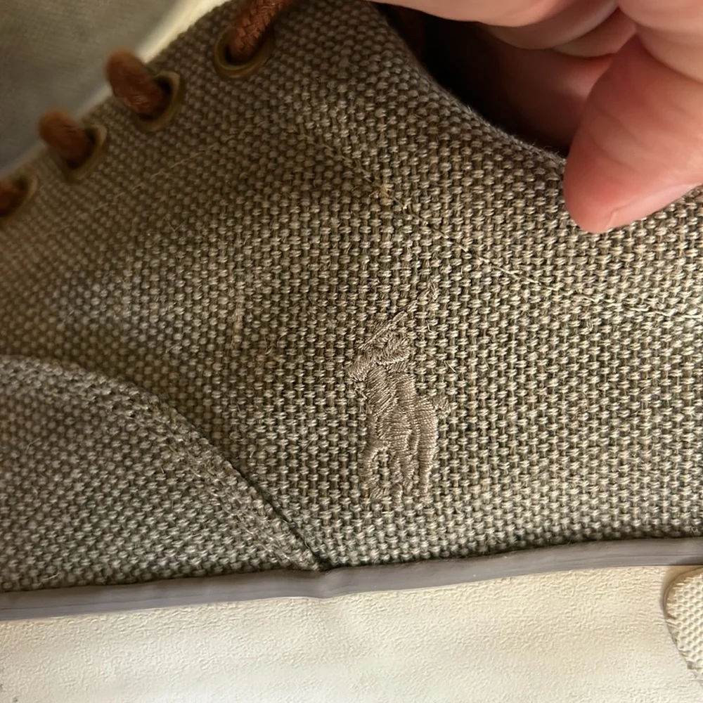 Polo Ralph Lauren Forestmont II Burlap Sneaker - Men's - Grey Size 10